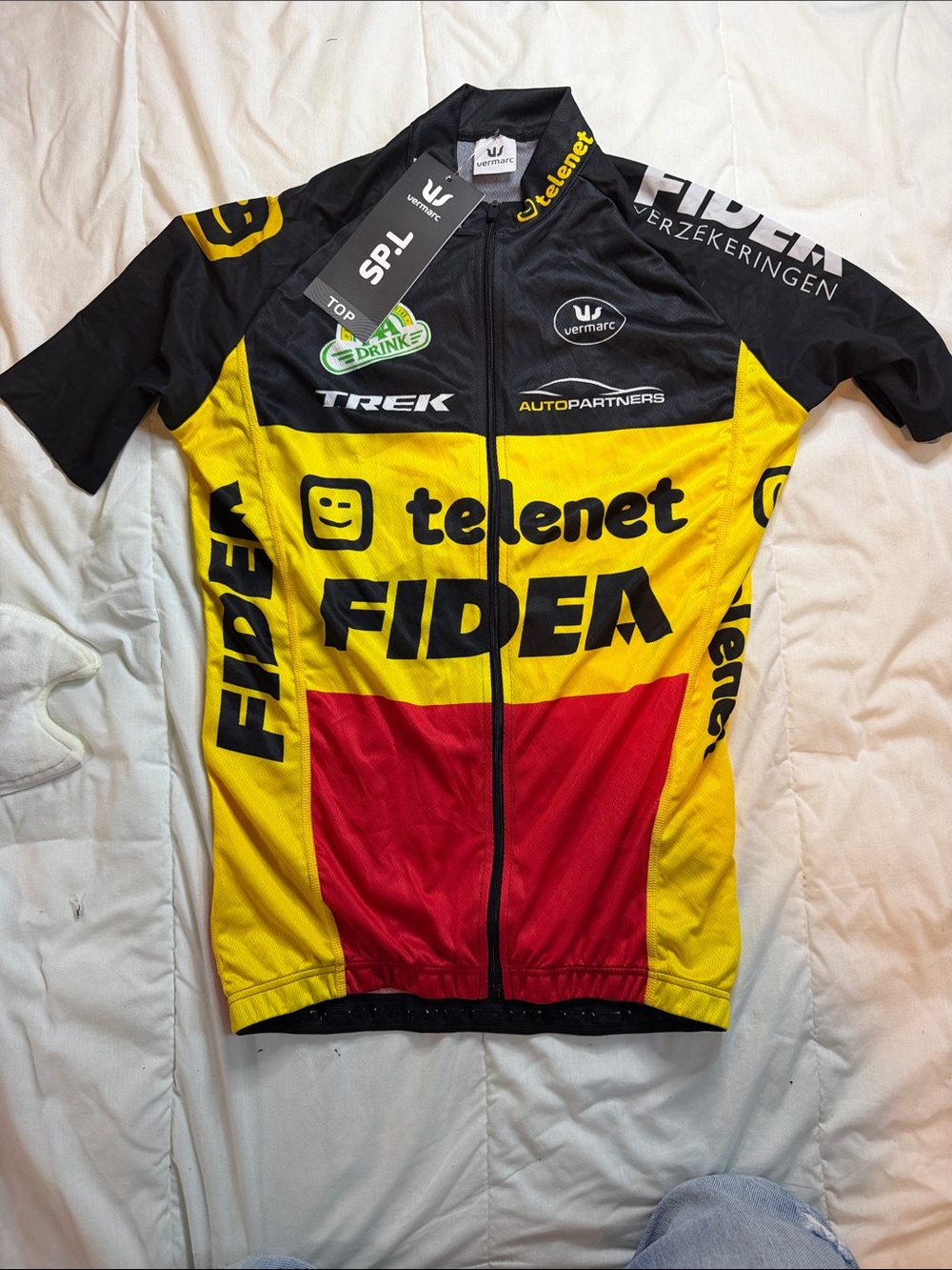 Men’s Cycling Jersey - Yellow/Black/Red